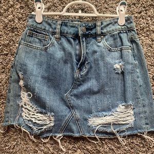 pacsun jean skirt